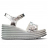 Women sandals 5064 silver 