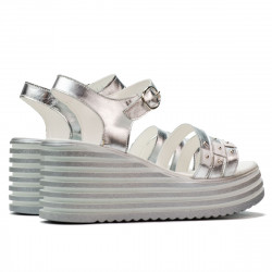 Women sandals 5064 silver 