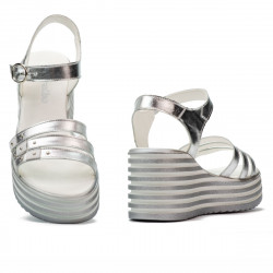 Women sandals 5064 silver 