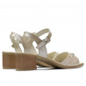 Women sandals 5066 beige pearl
