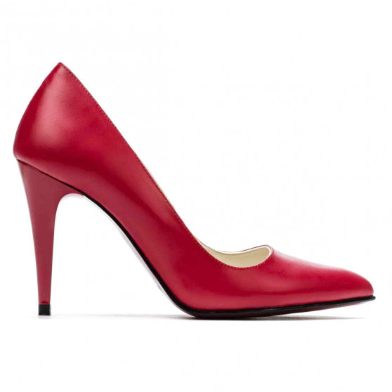 Women stylish, elegant shoes 1246 red
