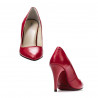 Women stylish, elegant shoes 1246 red