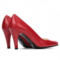 Women stylish, elegant shoes 1234 red