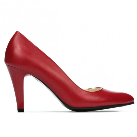 Women stylish, elegant shoes 1234 red
