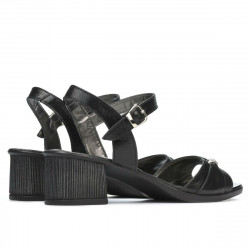 Women sandals 5066 black pearl