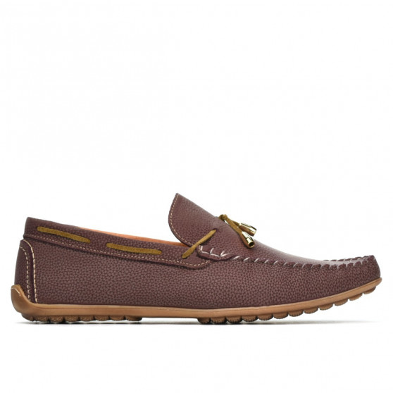 Men loafers, moccasins 863 g bordo