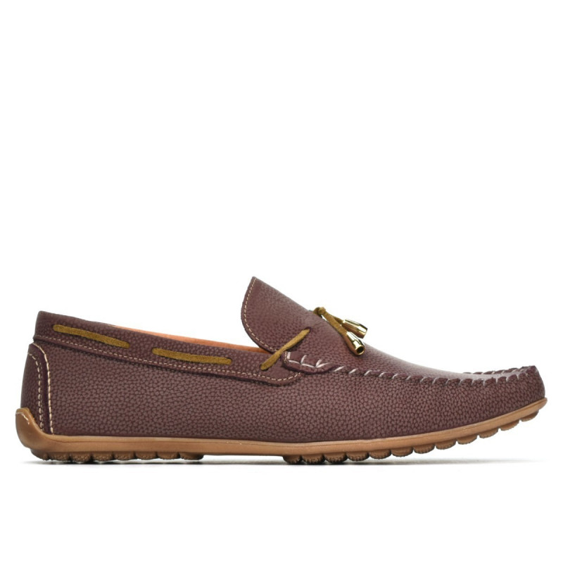 Men loafers, moccasins 863 g bordo