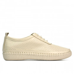 Women loafers, moccasins 688 beige