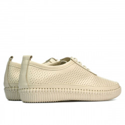 Women loafers, moccasins 688 beige