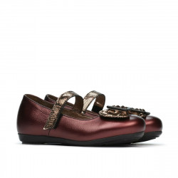 Small children shoes 67c bordo pearl combined