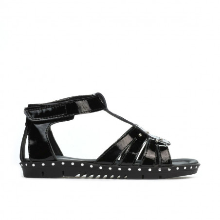 Small children sandals 66c patent black