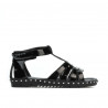 Small children sandals 66c patent black