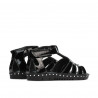 Small children sandals 66c patent black
