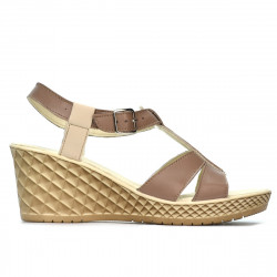 Women sandals 5065 cappuccino combined