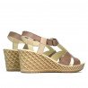 Women sandals 5065 cappuccino combined