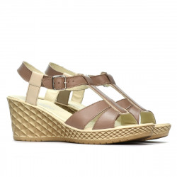 Women sandals 5065 cappuccino combined