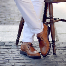 Men casual shoes 836 brown