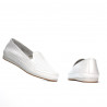 Women loafers, moccasins 6013 white