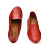 Women loafers, moccasins 6013 red