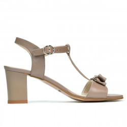 Women sandals 1257 cappuccino pearl
