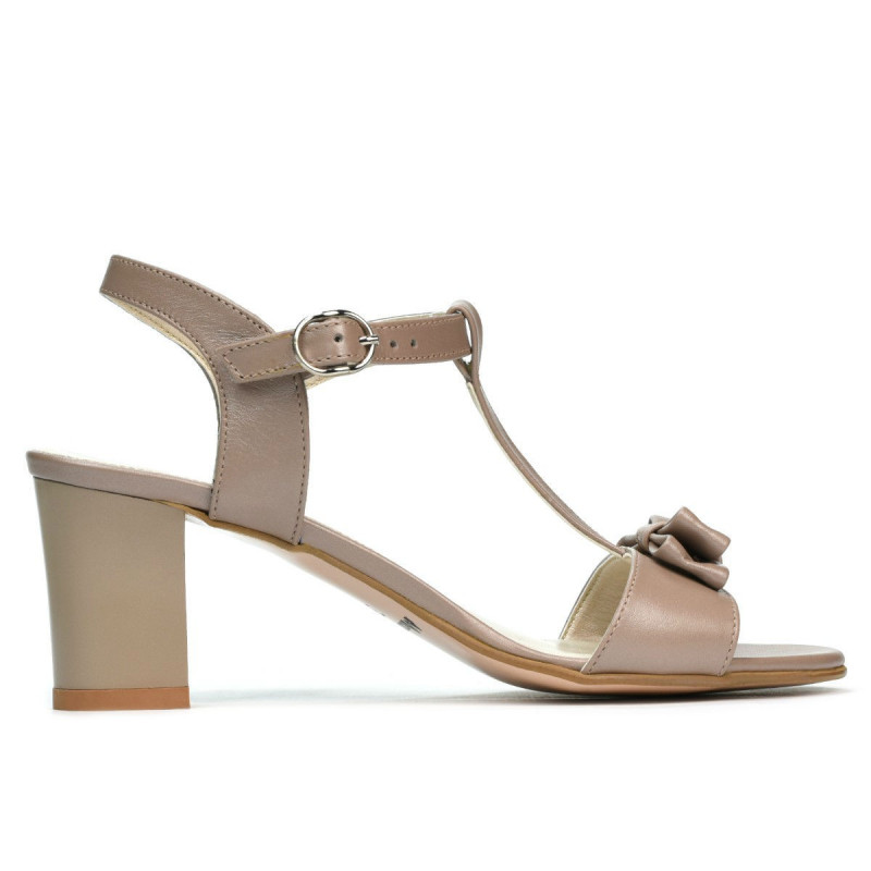 Women sandals 1257 cappuccino pearl