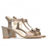 Women sandals 1257 cappuccino pearl