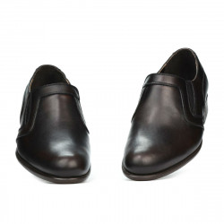 Men stylish, elegant shoes 903 a brown
