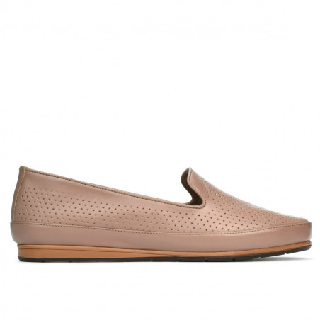 Women loafers, moccasins 6013 nude