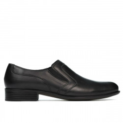 Men stylish, elegant shoes 903 black