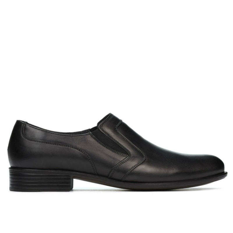 Men stylish, elegant shoes 903 black