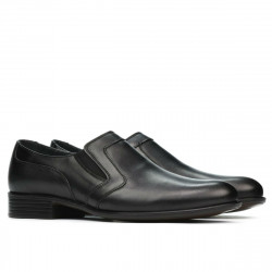 Men stylish, elegant shoes 903 black