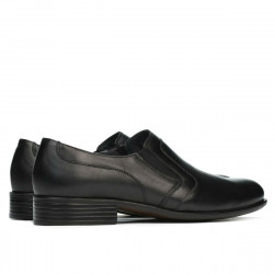 Men stylish, elegant shoes 903 black