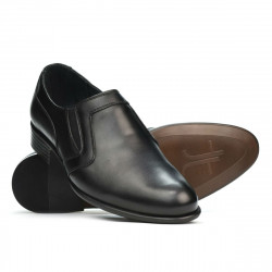 Men stylish, elegant shoes 903 black