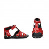Small children sandals 66c patent red