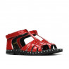 Small children sandals 66c patent red