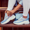 Women sport shoes 6015 bleu pearl combined