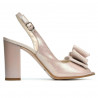 Women sandals 1256 pudra satinat