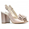 Women sandals 1256 pudra satinat