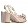 Women sandals 1256 pudra satinat