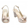 Women sandals 1256 pudra satinat