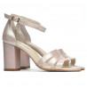 Women sandals 1277 pudra satinat