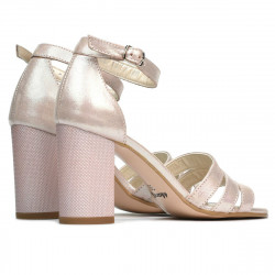 Women sandals 1277 pudra satinat