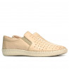 Women loafers, moccasins / adolescenti 689 beige01