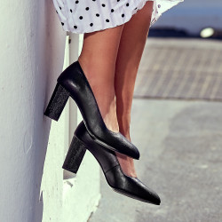 Women stylish, elegant shoes 1273 black