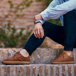 Men loafers, moccasins 871 bufo brown