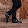Men stylish, elegant shoes 840 black