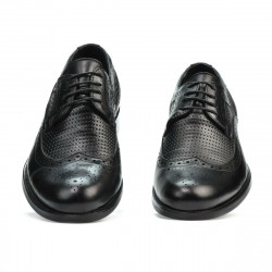 Men stylish, elegant shoes 904 black