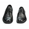 Men stylish, elegant shoes 904 black
