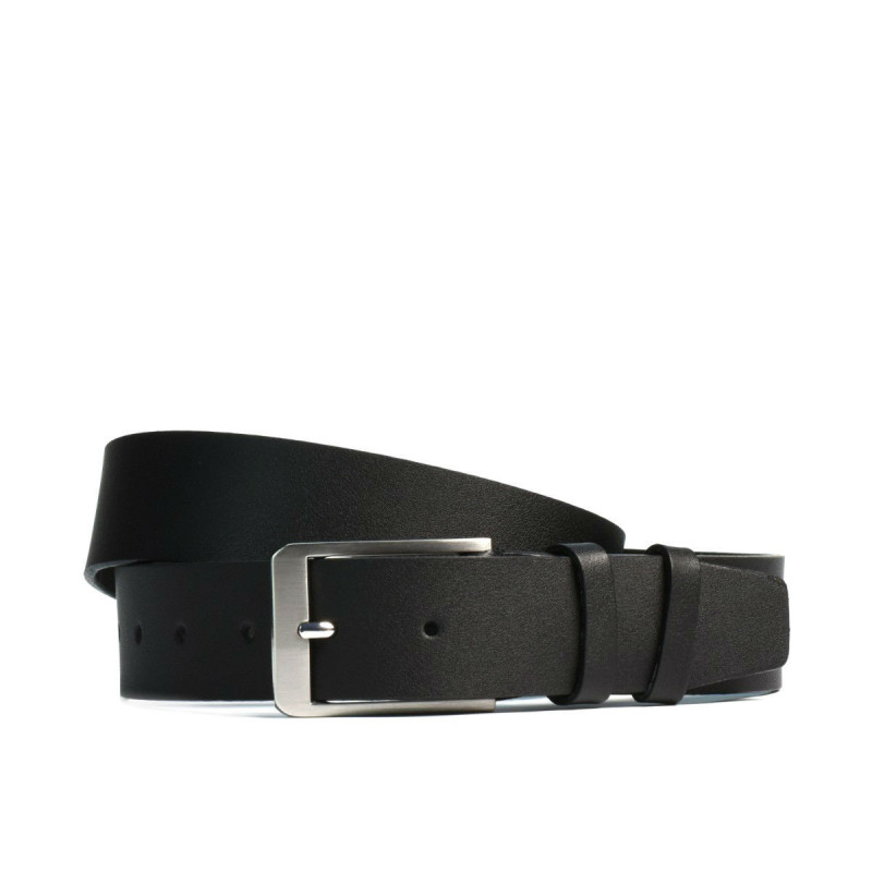 Men belt 14b black mat