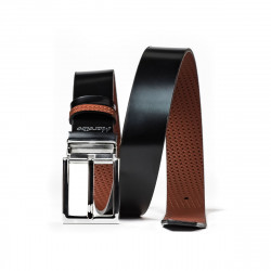 Men belt 36b black+brown presat (bicolored)
